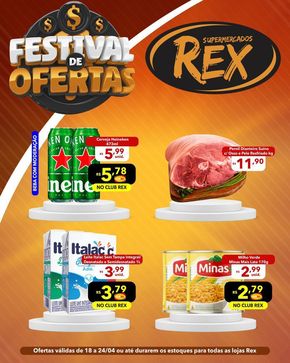 Catálogo Supermercados Rex em Cláudio | Ofertas Supermercados Rex | 18/04/2024 - 24/04/2024