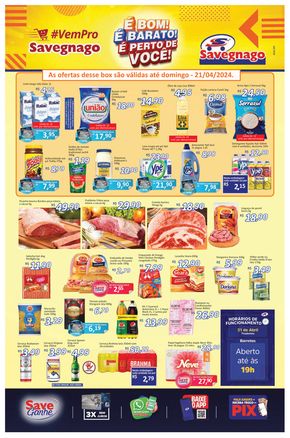 Catálogo Supermercado Savegnago em Barretos | Ofertas Supermercados Savegnago | 18/04/2024 - 24/04/2024