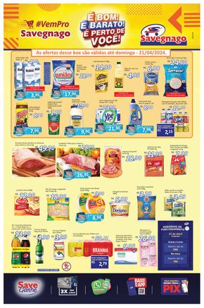 Promoções de Supermercados em Pirassununga | Ofertas Supermercados Savegnago de Supermercado Savegnago | 18/04/2024 - 24/04/2024