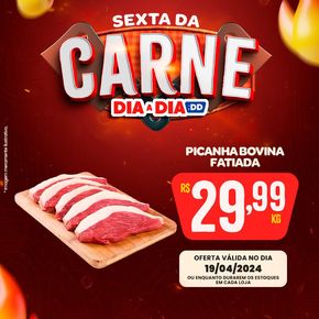 Promoções de Supermercados em Gama | Sexta da Carne Dia a Dia de Atacadão Dia a Dia | 19/04/2024 - 19/04/2024
