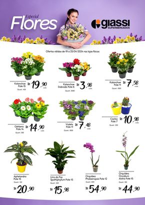 Catálogo Giassi Supermercados em Criciúma | Especial Flores Giassi | 19/04/2024 - 25/04/2024
