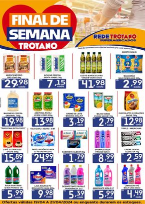 Catálogo Rede Troyano de Supermercados em Dracena | FINAL DE SEMANA TROYANO !! | 19/04/2024 - 21/04/2024