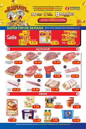 Promoções de Supermercados em Mogi das Cruzes | Super Fim De Semana Shibata Supermercados de Shibata Supermercados | 19/04/2024 - 21/04/2024