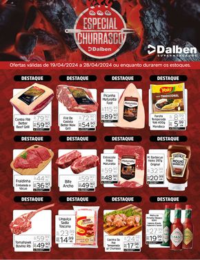 Catálogo Supermercado Dalben em Valinhos | Especial Churrasco | 19/04/2024 - 28/04/2024