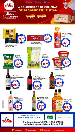 Promoções de Supermercados em Muzambinho | A comodidade de comprar sem sair de casa! de Tonin Superatacado | 22/04/2024 - 28/04/2024