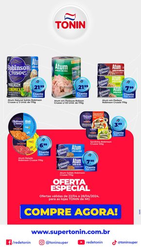 Promoções de Supermercados em Muzambinho | Ofertas Especial de Tonin Superatacado | 22/04/2024 - 28/04/2024