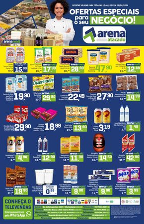 Promoções de Supermercados em Sumaré | Jornal ofertas de Arena Atacado | 22/04/2024 - 25/04/2024