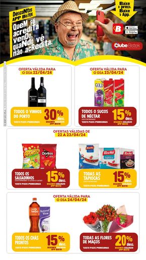 Catálogo Bistek Supermercados em Joinville | Ofertas Bistek Supermercados | 22/04/2024 - 24/04/2024