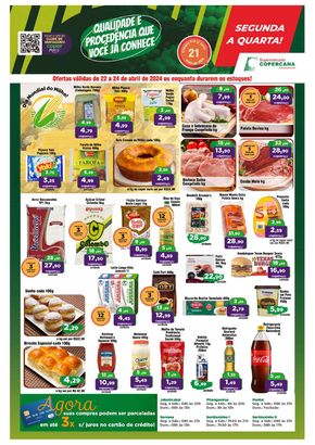 Promoções de Supermercados em Pirassununga | Oferta Copercana de Copercana | 22/04/2024 - 24/04/2024