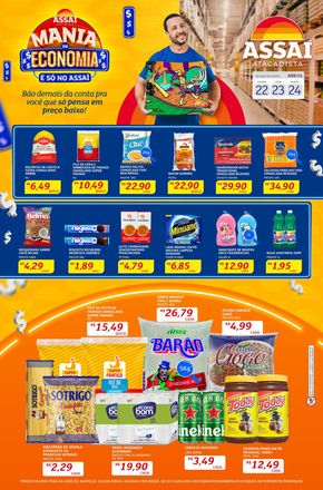 Promoções de Supermercados em Anápolis | Mania de Economia de Assaí Atacadista | 22/04/2024 - 24/04/2024