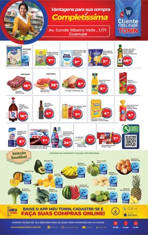 Promoções de Supermercados em Muzambinho | Completissima de Tonin Superatacado | 22/04/2024 - 28/04/2024