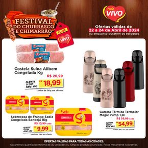 Promoções de Supermercados em Alegrete | Oferta Rede Vivo de Rede Vivo | 22/04/2024 - 24/04/2024