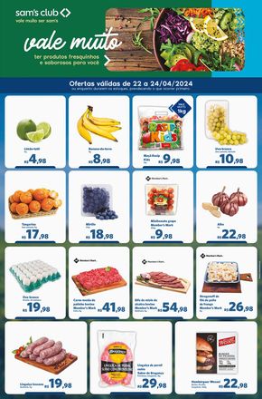 Promoções de Supermercados | OFERTAS PERECÍVEIS de Sam's Club | 22/04/2024 - 24/04/2024