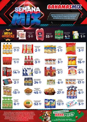 Promoções de Supermercados em Muriaé | Semanal Mix  de Bahamas Mix | 22/04/2024 - 24/04/2024