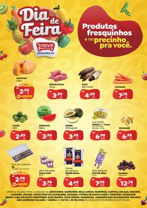 Promoções de Supermercados em Camaragibe | Ofertas Novo Atacarejo de Novo Atacarejo | 22/04/2024 - 23/04/2024