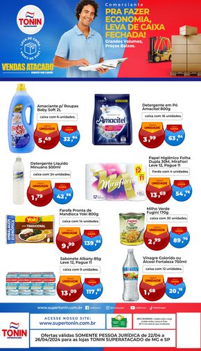 Promoções de Supermercados em Catanduva | Pra Fazer Economia, Leva De Caixa Fechada! de Tonin Superatacado | 22/04/2024 - 26/04/2024