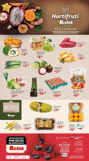 Catálogo Bistek Supermercados | Hortifruti Bistek Supermercados | 23/04/2024 - 24/04/2024