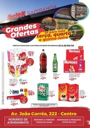 Promoções de Supermercados em São José | Grandes ofertas Bistek Supermercados de Bistek Supermercados | 23/04/2024 - 25/04/2024