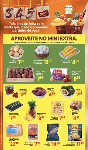 Promoções de Supermercados em São Vicente | Ofertas Mini Extra de Mini Extra | 23/04/2024 - 25/04/2024