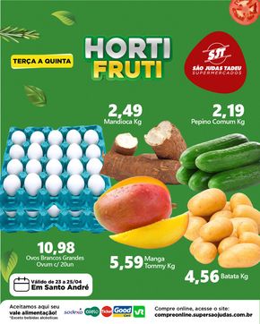 Promoções de Supermercados em Bauru | Hortifruti São Judas Tadeu de São Judas Tadeu | 23/04/2024 - 25/04/2024