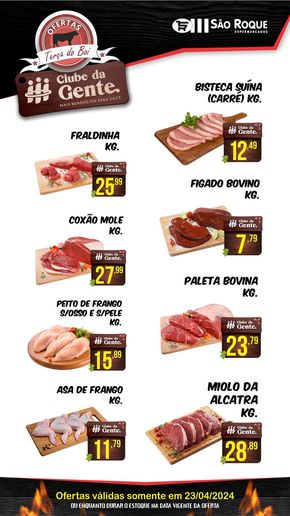 Promoções de Supermercados em Salto | Clube Da Gente  de São Roque Supermercados | 23/04/2024 - 23/04/2024