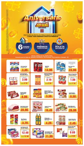 Promoções de Supermercados em Embu-Guaçu | Aniversário Spani Atacadista de Spani Atacadista | 23/04/2024 - 29/04/2024