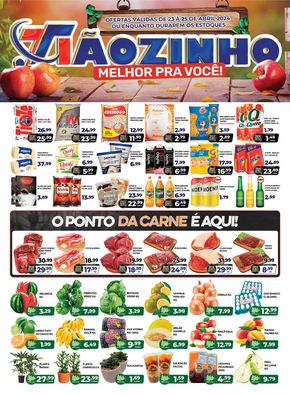 Promoções de Supermercados em Guaratinguetá | Jornal de Ofertas Supermercados Tiaozinho de Supermercados Tiaozinho | 23/04/2024 - 25/04/2024