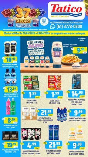 Promoções de Supermercados em Ceilândia | 37 Anos Tatico de Tatico | 23/04/2024 - 28/04/2024