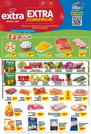 Promoções de Supermercados em Vinhedo | Extra Economia  de Mercado Extra | 23/04/2024 - 25/04/2024