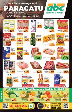 Promoções de Supermercados em Paracatu | Oferta Semanal Atacados - Paracatu de Supermercados ABC | 23/04/2024 - 27/04/2024