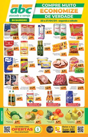 Catálogo Supermercados ABC em Contagem | Oferta Semanal Atacados - Barreiro | 23/04/2024 - 27/04/2024