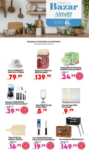 Promoções de Supermercados em Braço do Norte | Encarte Bazar - SC de Althoff Supermercados | 23/04/2024 - 05/05/2024