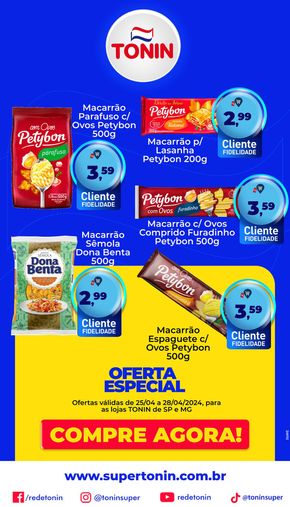 Promoções de Supermercados em Araras | Oferta Especial  de Tonin Superatacado | 25/04/2024 - 28/04/2024