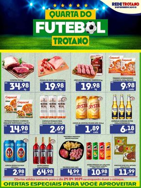 Catálogo Rede Troyano de Supermercados | QUARTA DO FUTEBOL TROYANO!! | 24/04/2024 - 24/04/2024
