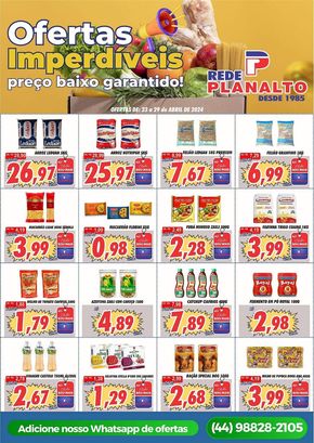 Catálogo Supermercados Planalto em Umuarama | Ofertas Supermercados Planalto | 24/04/2024 - 29/04/2024