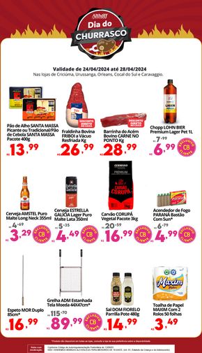 Promoções de Supermercados em Urussanga | Especial Churrasco  de Althoff Supermercados | 24/04/2024 - 28/04/2024