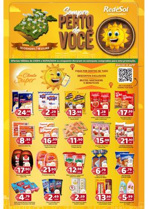 Promoções de Supermercados em Votuporanga | Ofertas Rede Sol de Rede Sol | 24/04/2024 - 30/04/2024