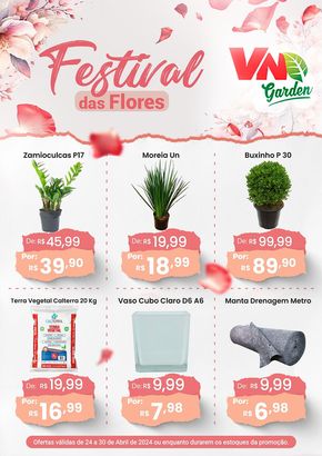 Promoções de Supermercados em Poços de Caldas | Festival Das Flores VN Autosserviço de VN Autosserviço | 24/04/2024 - 30/04/2024