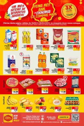 Promoções de Supermercados em Guarapuava | FECHA MÊS ABRIL DA ECONOMIA de Compre Mais | 26/04/2024 - 02/05/2024