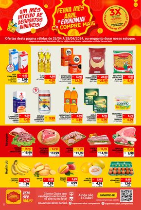 Promoções de Supermercados em São Lourenço do Oeste | FECHA MÊS ABRIL DA ECONOMIA de Compre Mais | 26/04/2024 - 02/05/2024