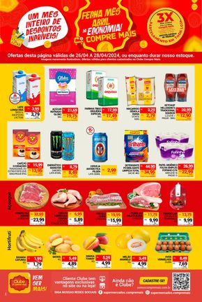 Promoções de Supermercados em Itaiópolis | FECHA MÊS ABRIL DA ECONOMIA de Compre Mais | 26/04/2024 - 02/05/2024