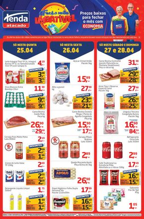 Promoções de Supermercados em Ubatuba | Fecha Mês Imbatível de Tenda Atacado | 25/04/2024 - 28/04/2024