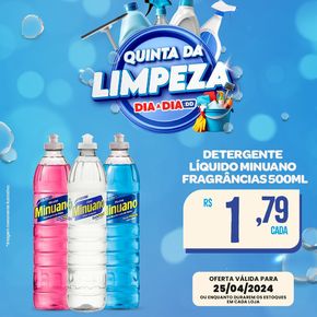 Promoções de Supermercados em Águas Lindas de Goiás | Quinta Da Limpeza Dia a Dia de Atacadão Dia a Dia | 25/04/2024 - 25/04/2024