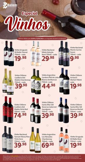 Catálogo Belem Supermercados em Mafra | Especial Vinhos | 25/04/2024 - 12/05/2024