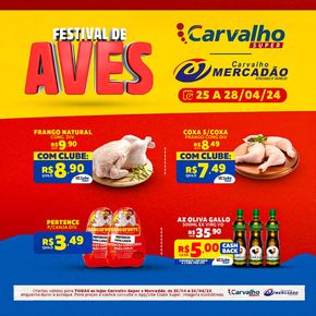 Catálogo Carvalho Supermercado em Parnaíba | Festival de Aves  | 25/04/2024 - 28/04/2024
