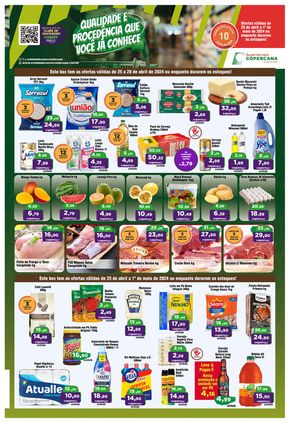 Promoções de Supermercados em Guariba | Oferta Copercana de Copercana | 25/04/2024 - 01/05/2024