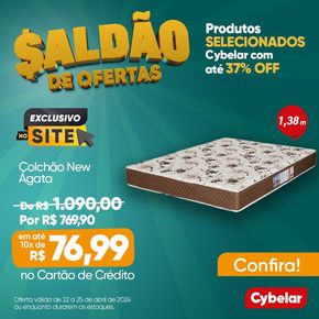 Promoções de Eletrônica e Magazines em Araçatuba | Saldao De Ofertas  de Cybelar | 25/04/2024 - 25/04/2024