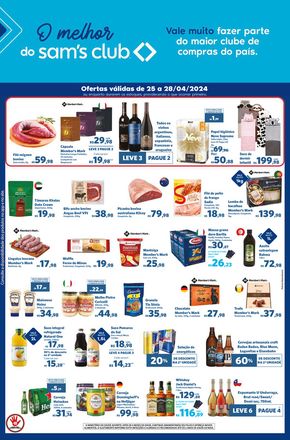 Promoções de Supermercados em Campinas | OFERTAS FIM DE SEMANA de Sam's Club | 25/04/2024 - 28/04/2024