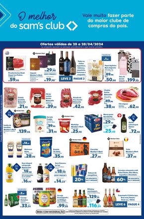 Promoções de Supermercados | OFERTAS FIM DE SEMANA de Sam's Club | 25/04/2024 - 28/04/2024