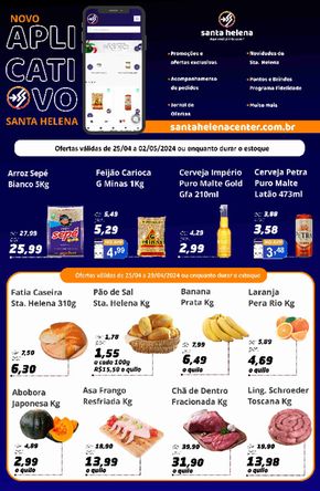 Promoções de Supermercados em Pedro Leopoldo | Oferta Supermercados Santa Helena de Supermercados Santa Helena | 25/04/2024 - 02/05/2024